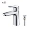 Kibi Harmony Single Handle Bathroom Vanity Sink Faucet with Pop Up Drain C-KBF1011CH-KPW100CH - alternate 1